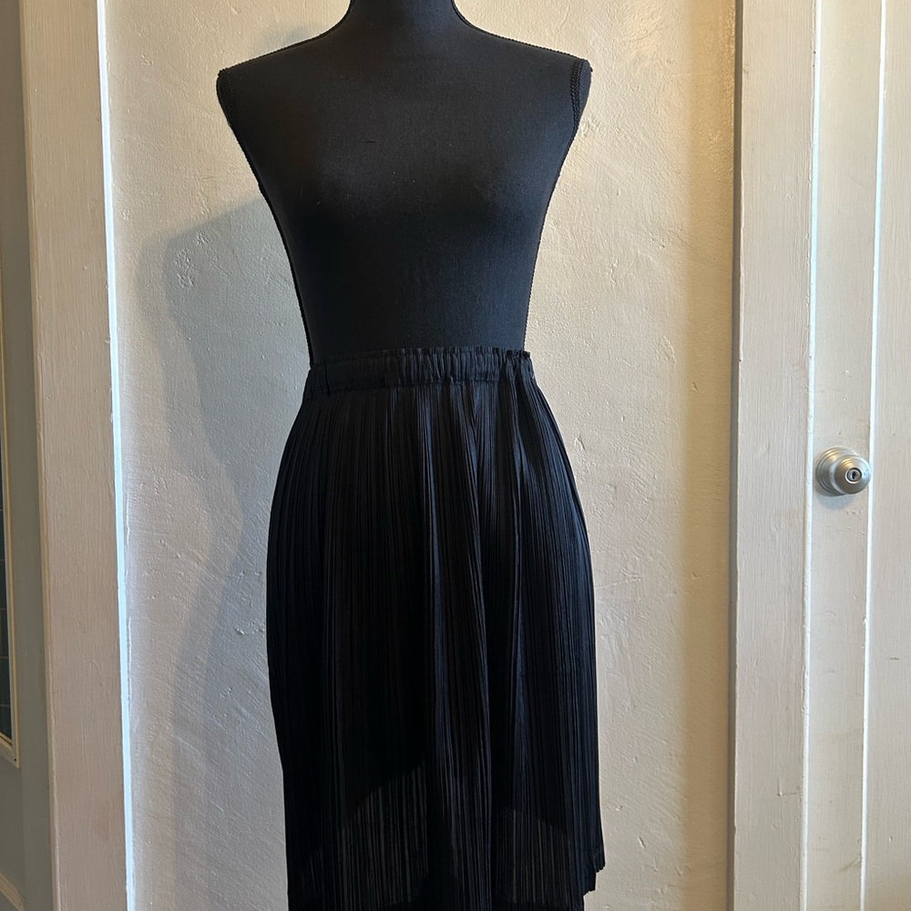 Issey Miyake Black A-Line Skirt